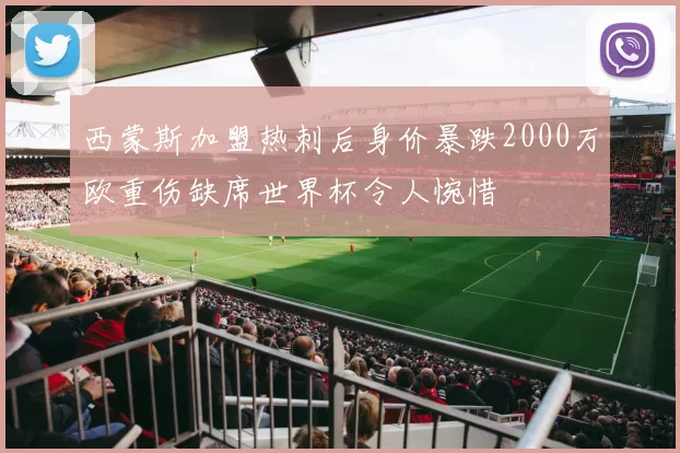 西蒙斯加盟热刺后身价暴跌2000万欧重伤缺席世界杯令人惋惜